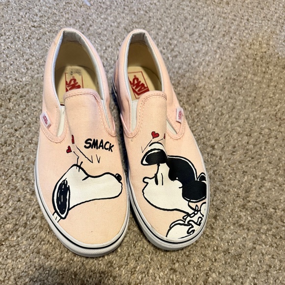 Vans Limited Edition Peanuts Slip On--Snoopy/Lucy USED - Picture 1 of 5